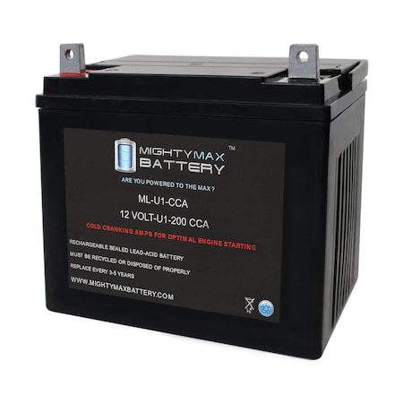 ML-U1 12V 200CCA Battery For White Outdoor FR-1800 Lawn Tractor/Mower
